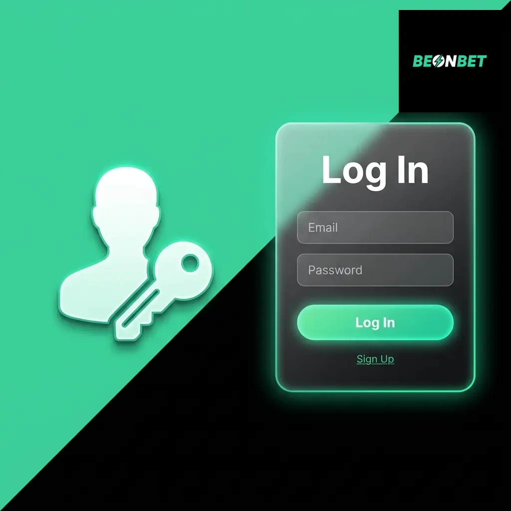 BeonBet Australia login page with account access to balance, bonuses, bets, cashier and verification tools