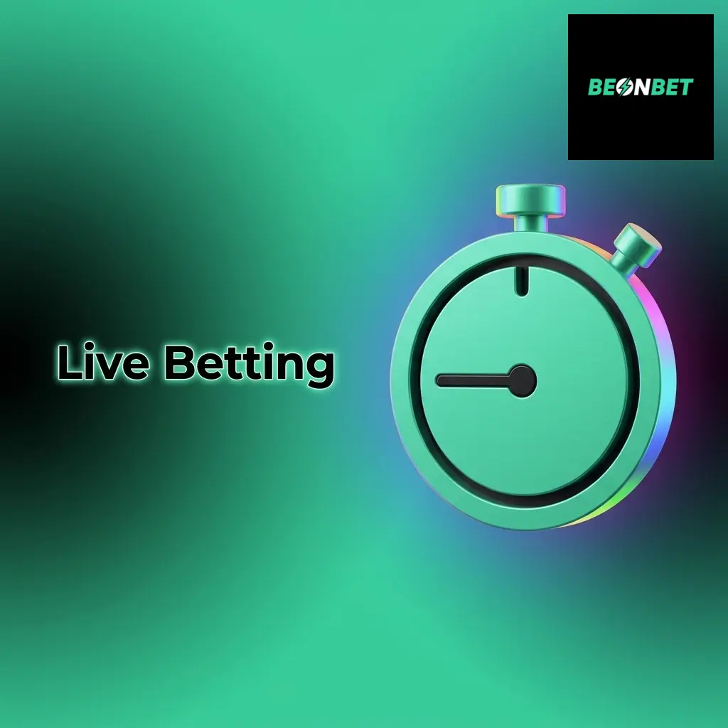 Live betting interface showing in-play odds, stake and potential payout across popular sports
