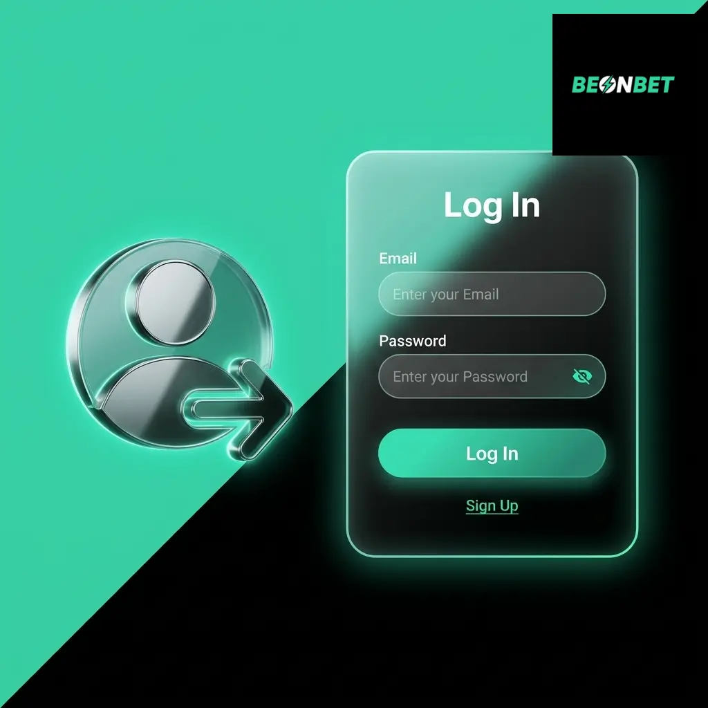 BeonBet login screen in Australia showing email or phone, password, verification, and account access steps